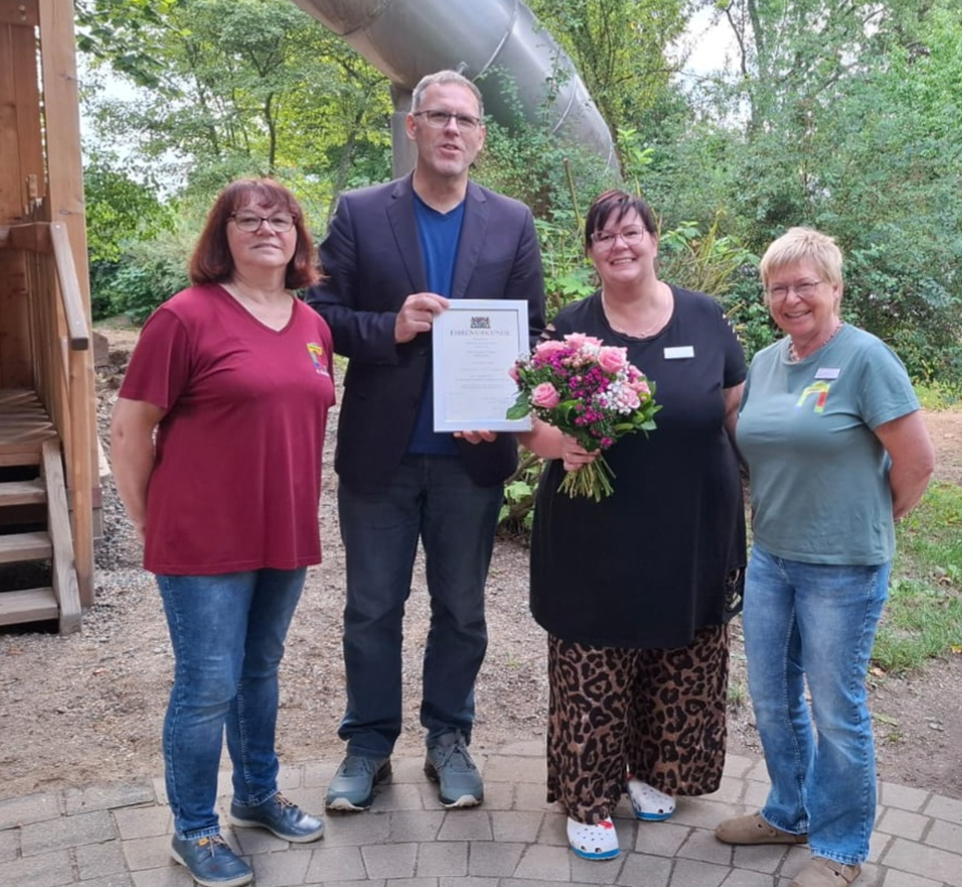 v.l.n.r. Kornelia Diadowitz, Heiko Fritzsch, Daniela Hartauer, Susanne Erl
